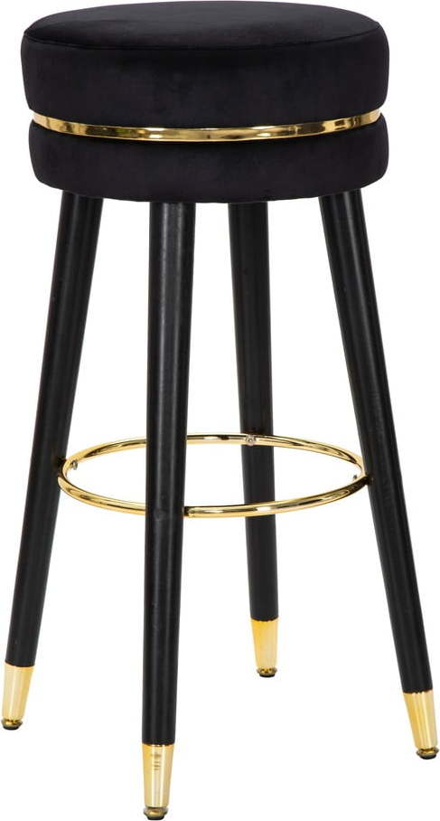 Černá barová židlička Mauro Ferretti Paris Nero/Gold