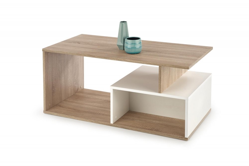 Konferenční stolek COMBO – více barev Dub sonoma / bílá