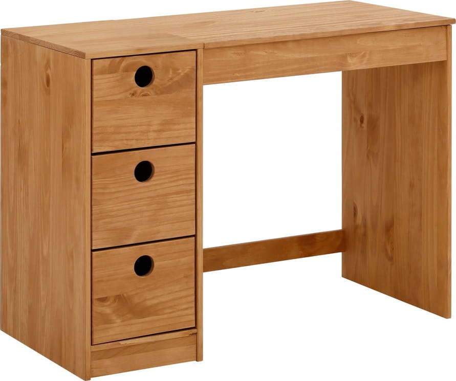 Pracovní stůl z borovicového dřeva 50x100 cm Alpi – Støraa