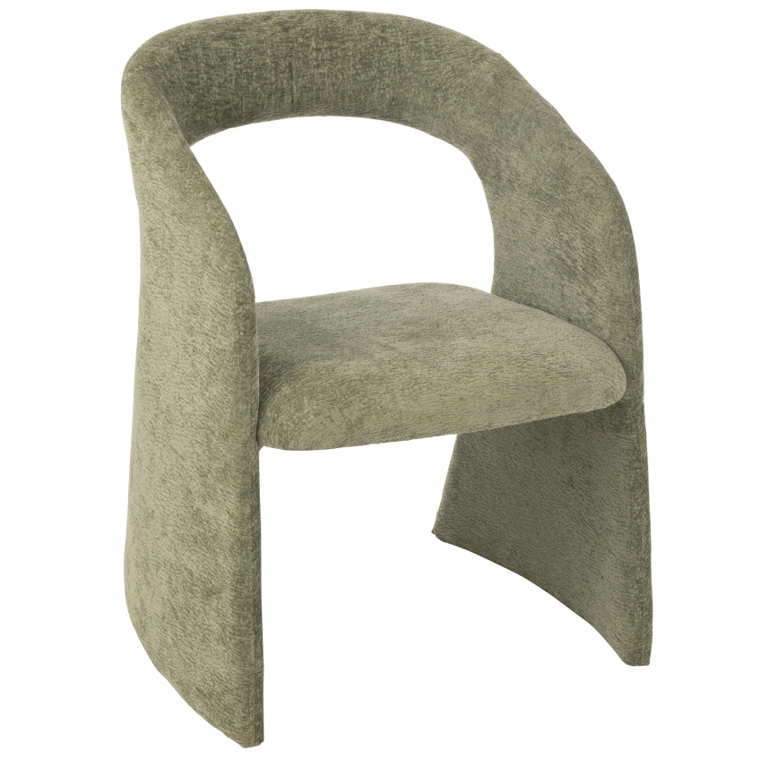 J-line Zelená čalouněná jídelní židle J-line Anitte