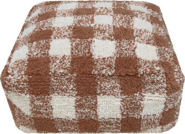 Hnědý taburet Vichy Toffee – Lorena Canals