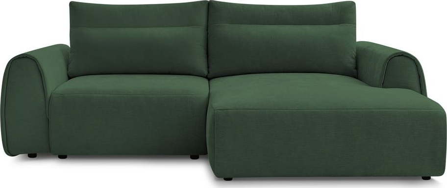 Tmavě zelená rohová pohovka Aden – Bobochic Paris