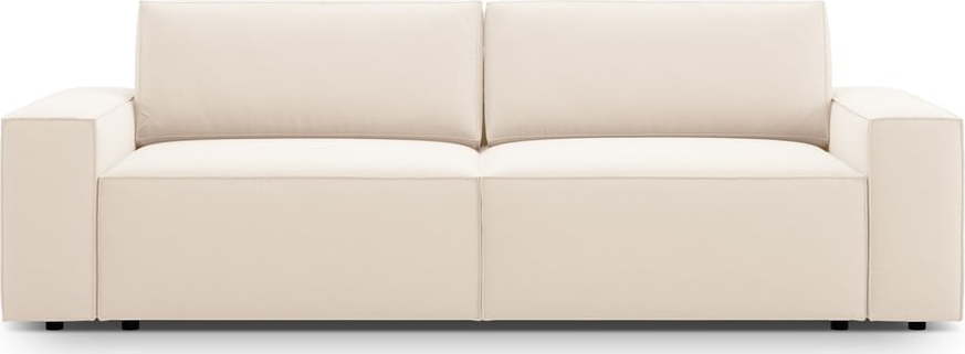 Béžová rozkládací pohovka z textilie bouclé 247 cm Jodie – Micadoni Home