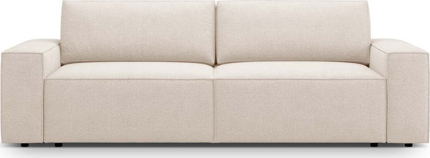 Béžová rozkládací pohovka z textilie bouclé 247 cm Jodie – Micadoni Home