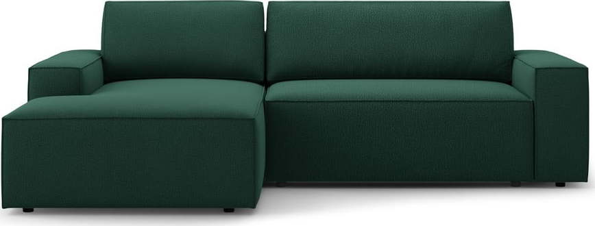 Zelená rozkládací rohová pohovka (levý roh) Jodie – Micadoni Home