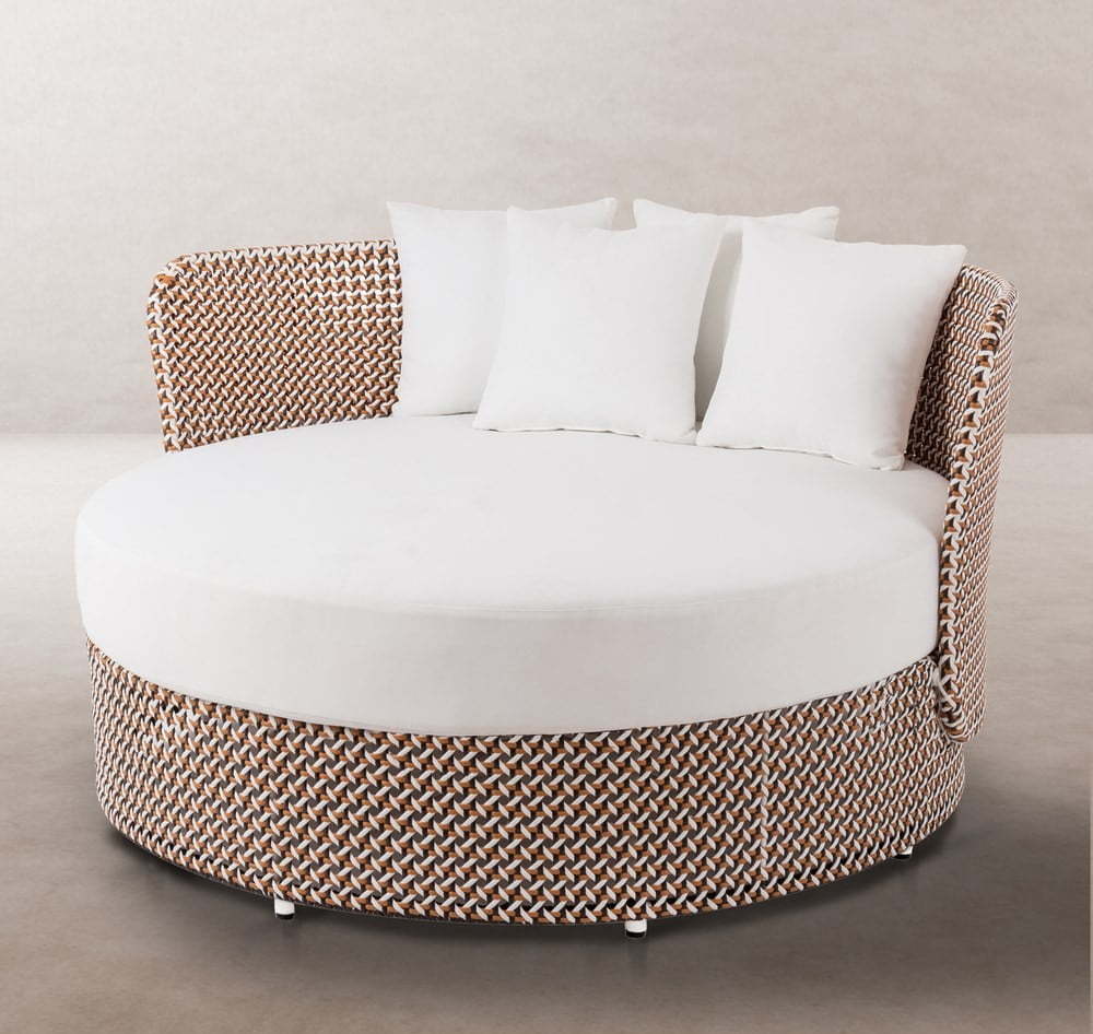 Bílo-béžová zahradní postel Nadia – LDK Garden