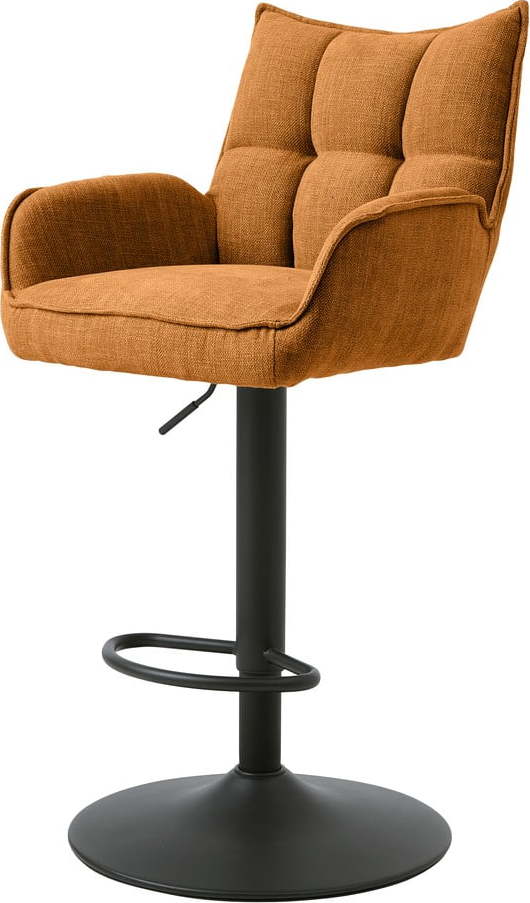 Oranžové barové židle s nastavitelnou výškou v sadě 2 ks Marilla – Unique Furniture
