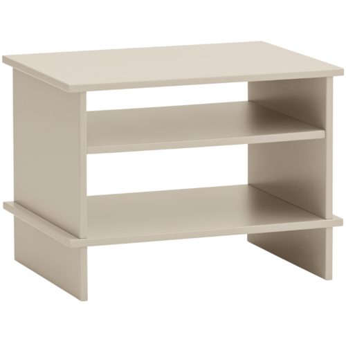 Béžový lakovaný noční stolek Teulat Inari 54 x 40 cm