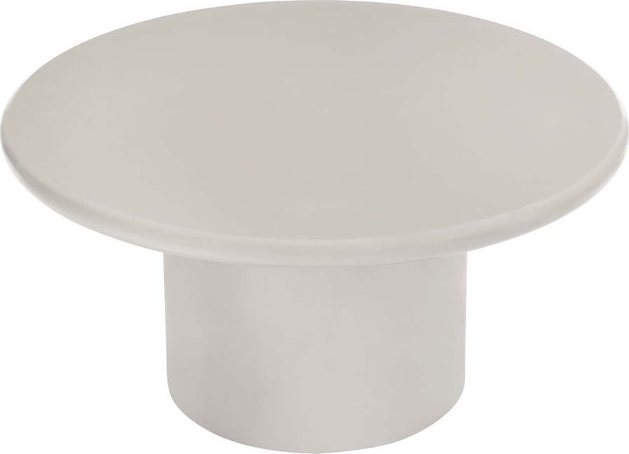 Krémový kulatý konferenční stolek ø 80 cm Nagano – House Nordic