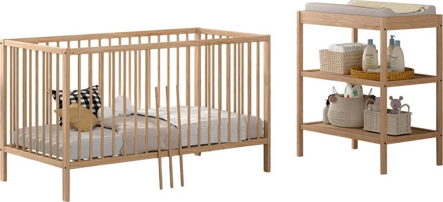 Set dětského nábytku z bukového dřeva 2 ks Dino – Vipack