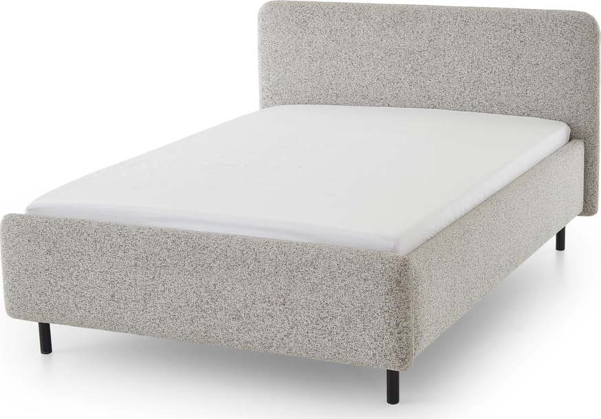 Béžová čalouněná dvoulůžková postel s úložným prostorem s roštem 180x200 cm Primo – Meise Möbel