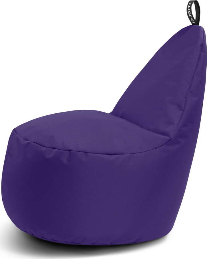 Fialový sedací vak Lull L – So Soft?