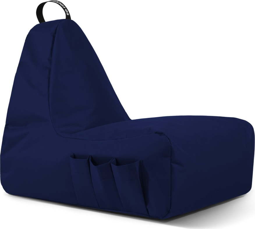 Tmavě modrý sedací vak Chill Gamer XL – So Soft?