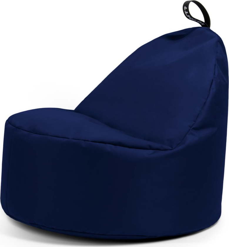 Tmavě modrý sedací vak Round L – So Soft?