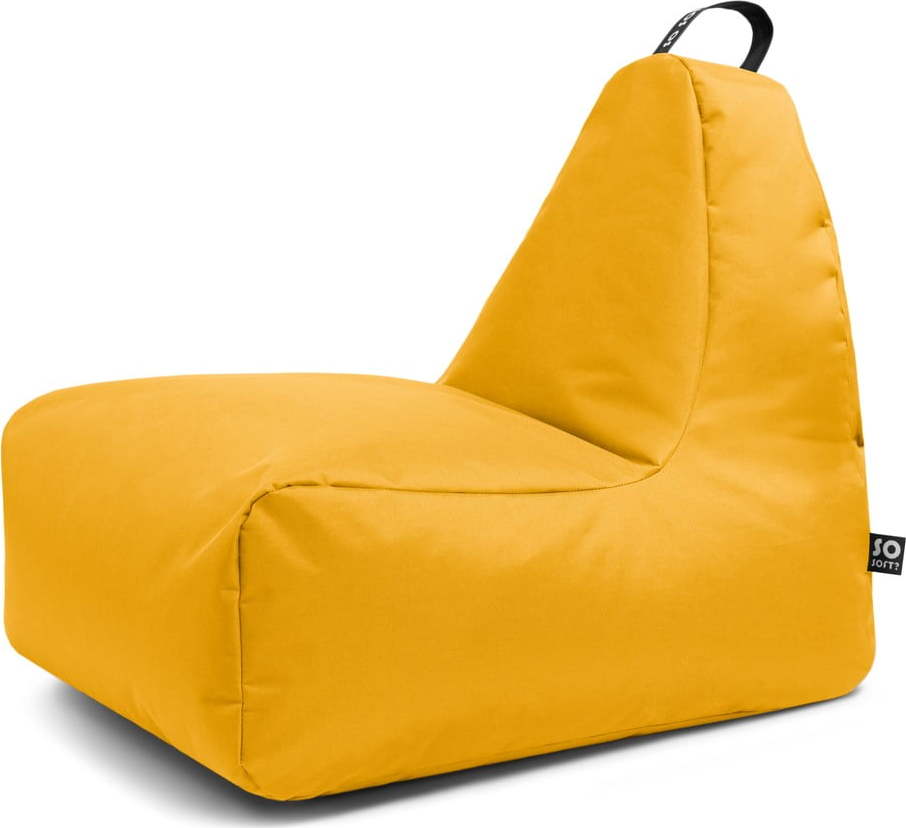 Žlutý sedací vak Chill L – So Soft?