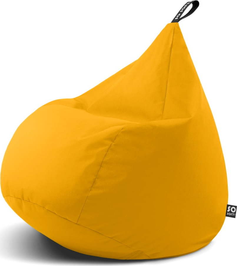 Žlutý sedací vak Drop XL – So Soft?