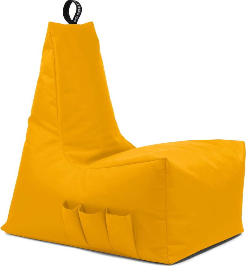 Žlutý sedací vak Icy Gamer L – So Soft?
