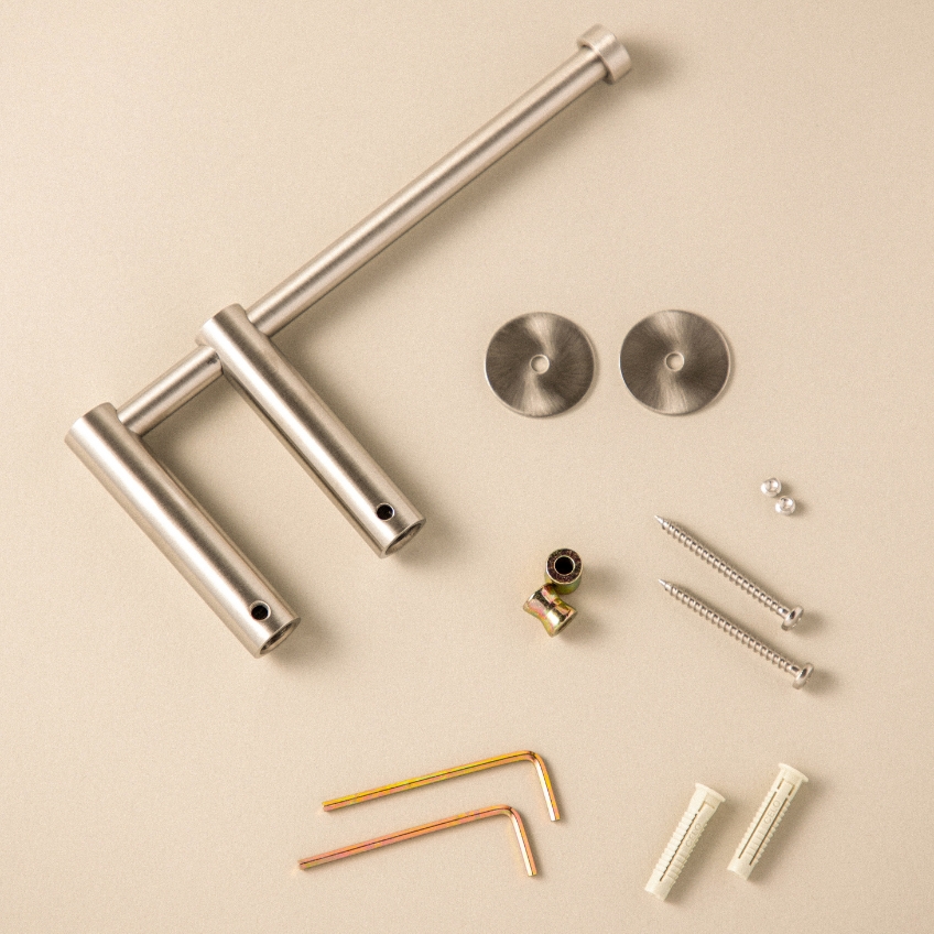 Cosmic Bílý kovový držák na toaletní papír Logic